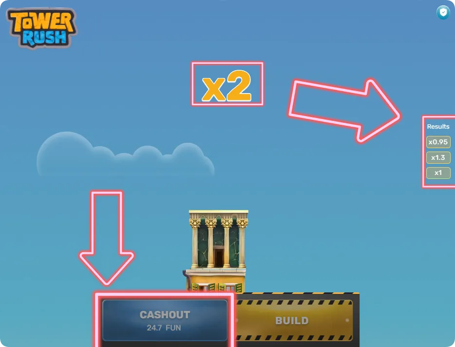 Utilisez le cashout